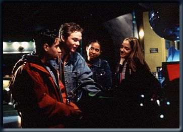 Marco, Jake, Rachel and Cassie hanging out at the mall.