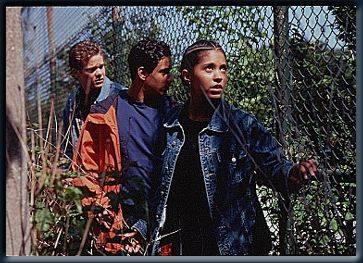 Cassie, Marco and Jake working out how to break through the fence.  